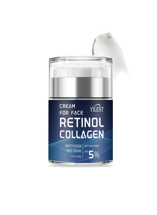 YILEST Retinol Moisturizing Cream for Face - Anti-Aging Night Cream with Retinol, Collagen & Shea Butter - Deep Hydration, Reduces Wrinkles & Fine Lines - For All Skin Types - 1.7oz - Image 1